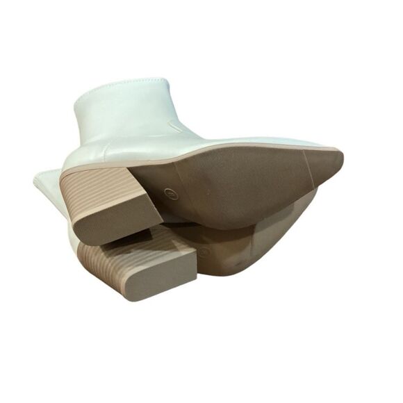 Universal Thread Women's Mid Calf Chunky Heel Boots Leather Memory Foam Size 8 - Picture 9 of 13